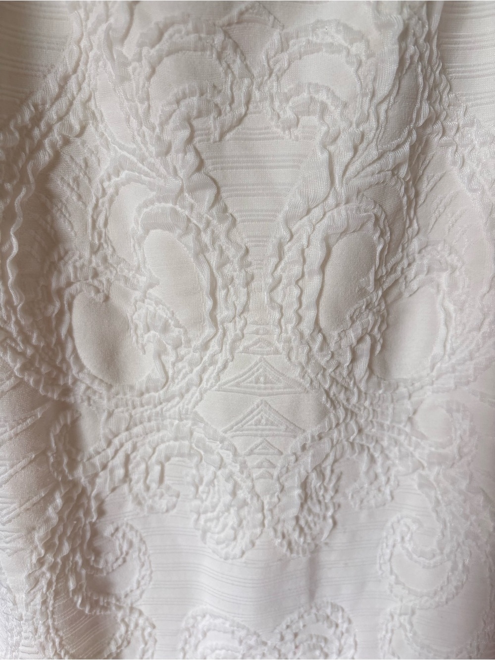 Cache White Sleeveless Textured Midi Dress - Picture 4 of 6